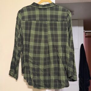 Terra & Sky Olive Plaid Men's Shirt